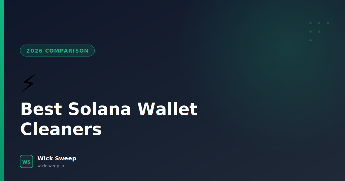 Best Solana Wallet Cleaners Compared: Fees, Safety & Features (2026)