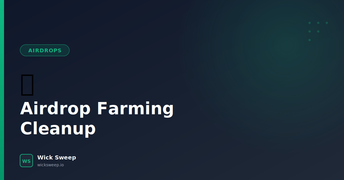 Solana Airdrop Farming? Here's How to Clean Up Hundreds of Token Accounts